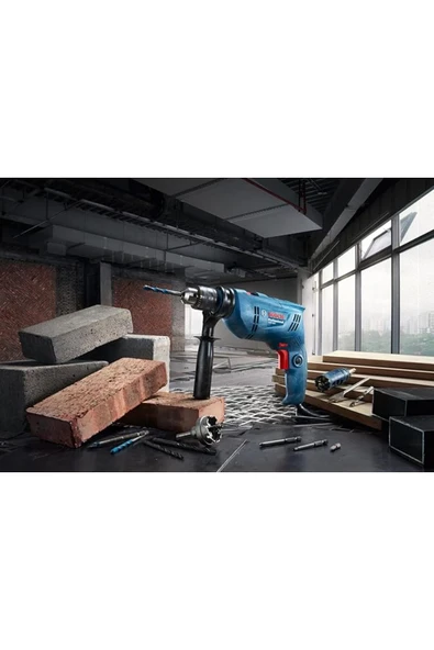 Bosch GSB 600 Darbeli Matkap + 100 Parça Aksesuar - 3