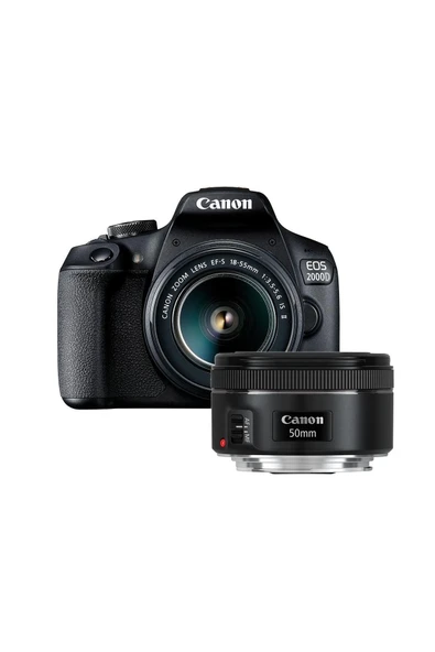 Canon EOS 2000D DC Kit Fotoğraf Makinesi + 50mm Lens Seti (Canon Eurasia Garantili) - 2