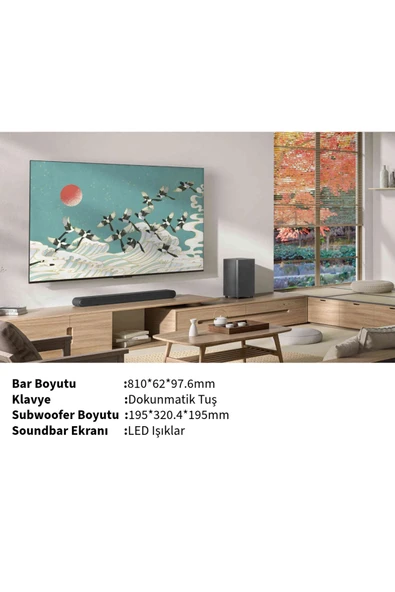 TCL 3.1 Kanal 240w Subwooferlı Soundbar Siyah - 3