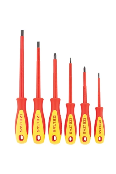 İzeltaş Izeltaş 4140009106 Tornavida Seti Izoleli 1000v 6 Parça