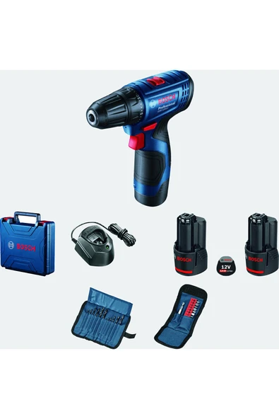 Bosch GSR 120-LI Akülü Vidalama (23 parça Aksesuar Seti Hediye)