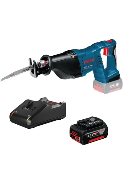 Store Professional GSA 18V-LI Akülü Panter Testere (18 Volt, 1 x 4,0 Ah Akü, Şarj Cihazı, Ahşapta ke