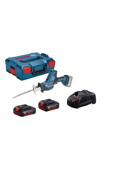 Bosch GSA 18V-Lİ Compact 2x4.0 ah +GAL 1800 CV + L-BOXX