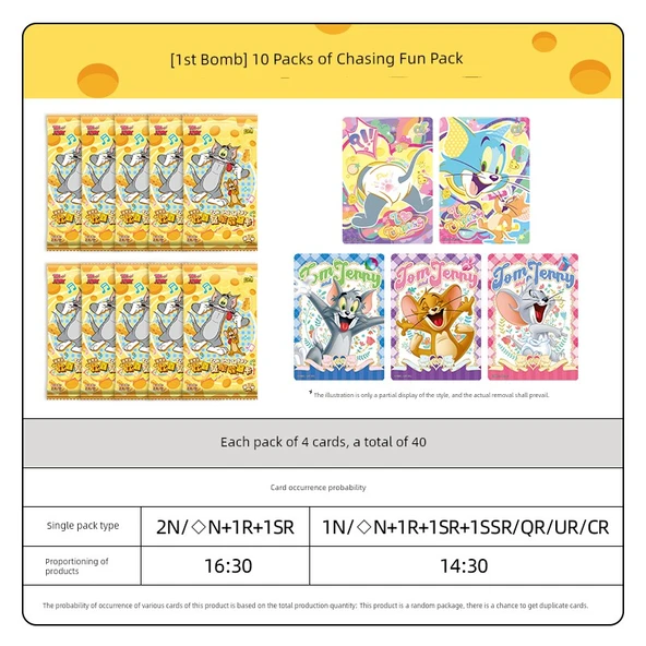 Tom ve Jerry Eğlenceli Kart Oyunu - 1. Bomb - 10 Paket Eğlence Paketi