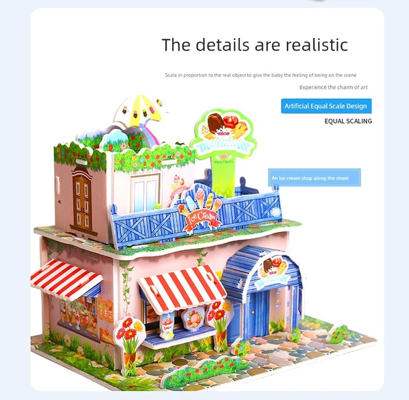 Peppa Pig 3D Bulmaca - Yatak Odası, Çalışma Odası, Oturma Odası, Mutfak - 10