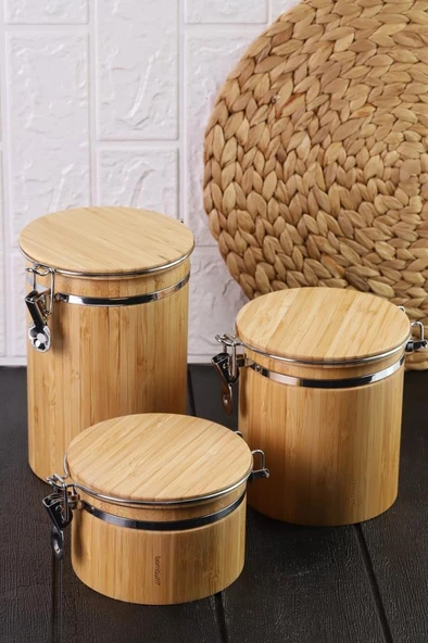 Bambum Sante - Saklama Kabı 3 Boy Mini Küçük Büyük Set