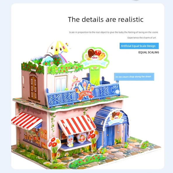 Peppa Pig 3D Bulmaca - Yatak Odası, Çalışma Odası, Oturma Odası, Mutfak - 4