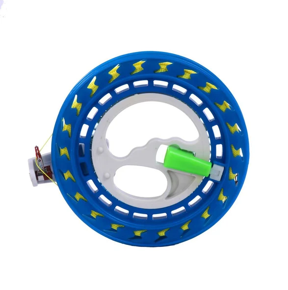 El Tipi Uçurtma İpi Sarma Aracı - 16cm Top Renkli Kayış Bağlantısı