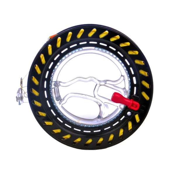 El Tipi Uçurtma İpi Sarma Aracı - 20cm Kesik Kristal Tekerlek - 400m Sarı İp - Sarı Sap - 12
