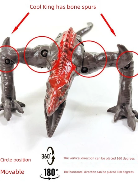 Canavara Kafatası Kertenkele Yürüyücü - Yıldız Mor Godzilla 17cm Geliştirilmiş - 3