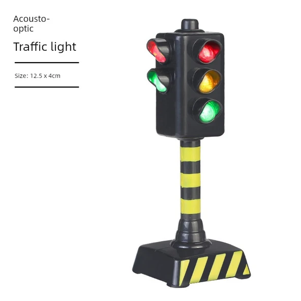 Çocuklar için Trafik Simülasyonu Oyun Seti - Akustik Optik Trafik Işıkları