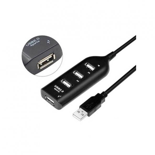 4 Port Usb Çoğaltıcı Çoklayıcı Hub Usb 2.0 Çoklama Pc Laptop - 4