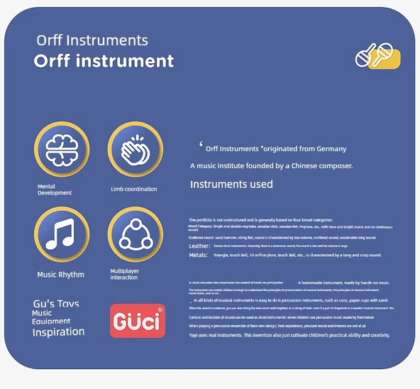 Orff Perküsyon Çift Taraflı Kırmızı Tamburin 6 inç - 9