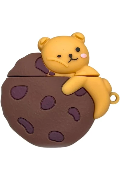 Coverzone AirPods ile uyumlu 4.Nesil True Wireless Earbuds Sert Kulaklık Soft Dokunuş Karakter Görünüm Kılıf ürün görseli