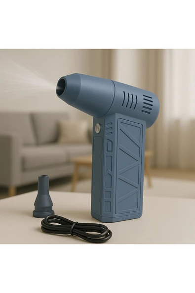Coverzone 130000 RPM Mini Turbo Jet Hava Üfleyici Araba içi Klavye Temizle, Mangal ve Serinleme Mini Fan FS-21