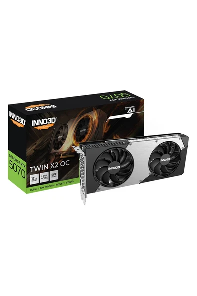 INNO3D Twin X2 Geforce Rtx 5070 Oc 12gb Gddr7 192bit Hdmı/dp Ekran Kartı