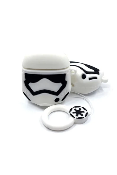 Coverzone AirPods ile uyumlu 4.Nesil True Wireless Earbuds Sert Kulaklık Soft Dokunuş Karakter Görünüm Kılıf ürün görseli