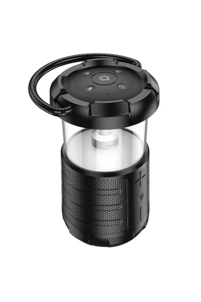 Borofone Bluetooth Speaker Işıklı Kablosuz Speaker Bluetooth Hoparlör El Tutamaçlı Kamp Lambası - 1