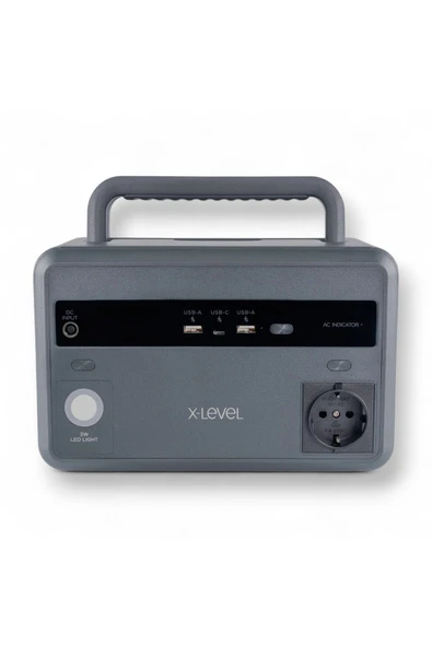 X-Level 93600mAh Taşınabilir Güç İstasyonu,299Wh,300W Saf Sinüs,LiFePO4,5 Çıkış Portu,Led Lamba XPS1001 - 3