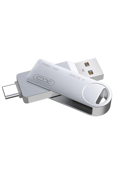 Xo Dk03 64gb Metal Gövdeli Koruyucu Tasarım Usb Usb-c Bellek Flash Disk