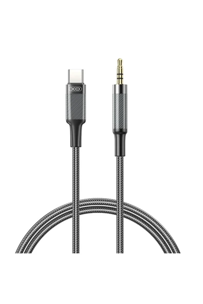 Xo Aux Ses Kablosu,Altın Kaplama Konnektör,Kaliteli İletim,HD Ses,Şeffaf Slikon içi Örgü Kablo,NB-R279B ürün görseli