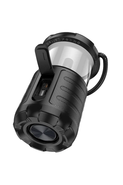 Borofone Bluetooth Speaker Işıklı Kablosuz Speaker Bluetooth Hoparlör El Tutamaçlı Kamp Lambası - 3