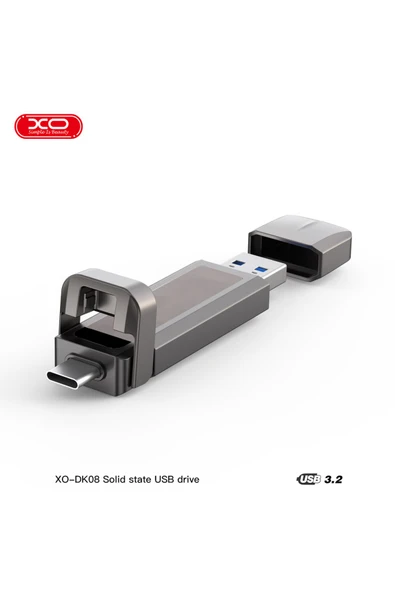 Xo DK08 SSD Flash Bellek,USB 3.2,Type-C,500MB/s,450MB/s Yazma Hızı,Darbeye Dayanıklı, Anti Manyetik - 6