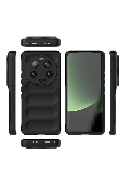 Coverzone Xiaomi Mi 13 Ultra İle Uyumlu Kılıf TPU Oyuklu Arka Yüzey Z-Etnik Esnek O-tto Prime - Resim 5
