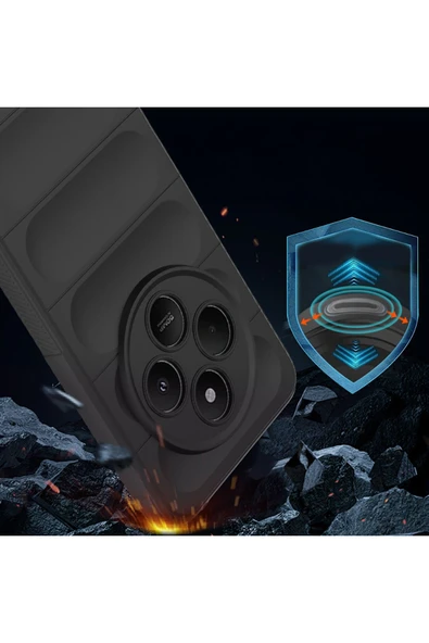 Coverzone Xiaomi Redmi 14C 4G İle Uyumlu Kılıf TPU Oyuklu Arka Yüzey Z-Etnik Esnek O-tto Prime - Resim 2