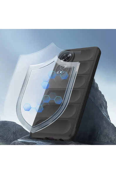 Coverzone Oppo A60 İle Uyumlu Kılıf TPU Oyuklu Arka Yüzey Z-Etnik Esnek O-tto Prime - Resim 2