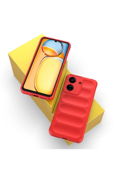 Coverzone Xiaomi Redmi 13C İle Uyumlu Kılıf TPU Oyuklu Arka Yüzey Z-Etnik Esnek O-tto Prime - Resim 4