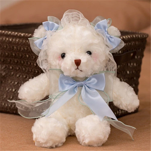 Lolita Peluş Ayı - Gökyüzü Mavisi - 30cm