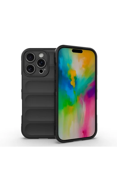 Coverzone iPhone 16 Pro Max İle Uyumlu Kılıf TPU Oyuklu Arka Yüzey Z-Etnik Esnek O-tto Prime ürün görseli 1
