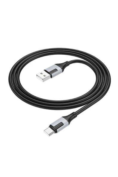 Borofone iPhone ile Uyumlu 3.0A Şarj ve Data Kablo USB to Type-C - 1 Metre - BX101 - Resim 3