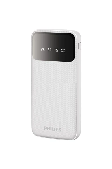 Philips Kablolu 10000mAh Powerbank,2.1A Çıkış,4 Kablo(USB-A,Type-C,Micro USB,Lightning),37Wh,DLP7710 - 2