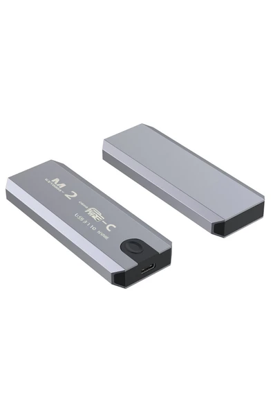 Coverzone M2 SSD Harici Okuyucu ve Yazıcı 10 Gbps Type-C Harici Bellek Kart Okuyucu NVME - NGFF ZR965 Optimus - Resim 4