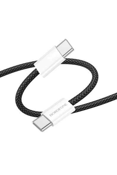 Borofone iPhone ile Uyumlu 60W Şarj ve Data Kablo Type-C to Type-C - 1 Metre - BX103 ürün görseli