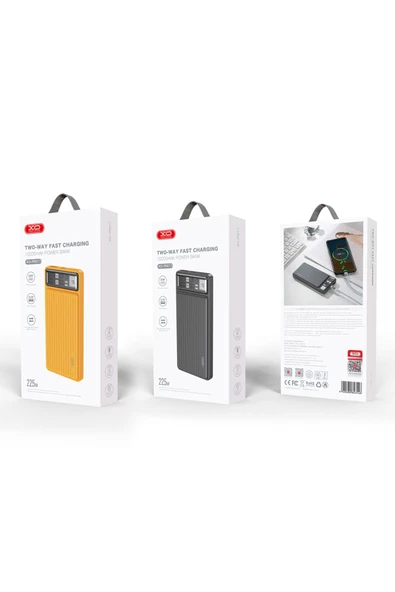 Xo PR217 Hızlı Şarj Powerbank,10000mAh,22.5W Çift Yönlü Hızlı Şarj,20W Type-C PD+USB-A,LED Göstergeli - 3