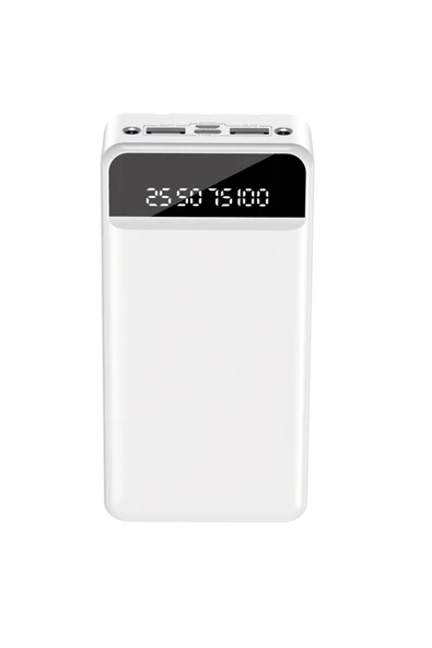 Xo PR164 PowerBank 30000 mAh,Led Gösterge,5 Cihaz Şarj,Entegre 3'lü Kablo Lightning,Micro USB,Type-C