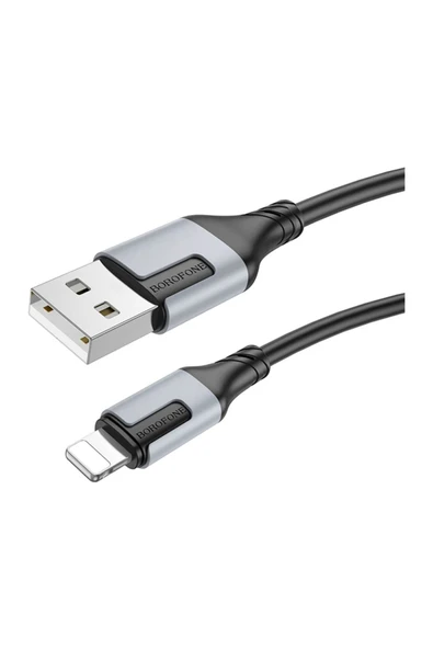 Borofone İphone Ile Uyumlu 2.4a Şarj Ve Data Kablo Usb To Lightning - 1 Metre - Bx101 ürün görseli