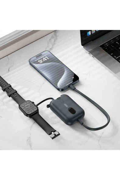 Xo 20w Type-c Watch Iphone Android Uyumlu Kablosuz Wireless 10000 Mah Powerbank Şarj Aleti Pr260 - 3