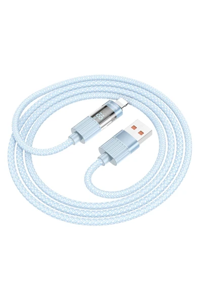 Borofone iPhone ile Uyumlu 2.4A Şarj ve Data Kablo USB to Lightning - 1.2 Metre - BU46 - Resim 2