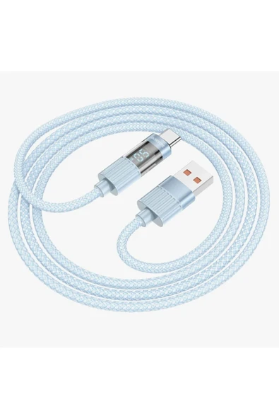 Borofone iPhone ile Uyumlu 5.0A Şarj ve Data Kablo USB to Type-C - 1.2 Metre - BU46 - Resim 2