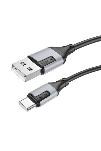Borofone iPhone ile Uyumlu 3.0A Şarj ve Data Kablo USB to Type-C - 1 Metre - BX101 ürün görseli