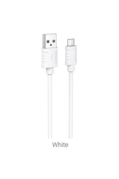 Borofone Android ile Uyumlu 2.4A Şarj ve Data Kablo USB to Mikro USB - 1 Metre - BX52 - Resim 2