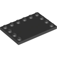 Lego 6180 6x4 Kenar Işık Paneli Parçası - Siyah