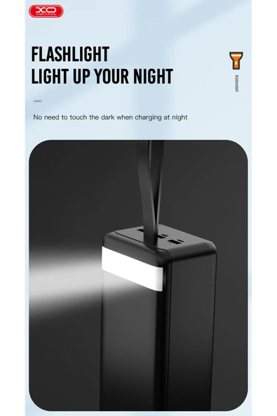Xo 30000mAh Yüksek Kapasiteli Hızlı Şarj PowerBank,Kamp,Doğal Afet,Uzun Yol,22.5W Hızlı Şarj LED,PR156 - 6