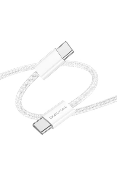 Borofone iPhone ile Uyumlu 60W Şarj ve Data Kablo Type-C to Type-C - 1 Metre - BX103 ürün görseli