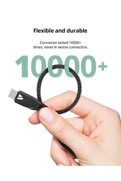 Coverzone 5in1 Şarj Kablo, 100W + 27WPD USB to Type-C Kablo, 120 cm USB to Type C / Lightning ZR792 - 5