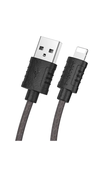 Coverzone iPhone ile Uyumlu 2.4A Şarj ve Data Kablo USB to Lightning - 1 Metre - BX52 ürün görseli